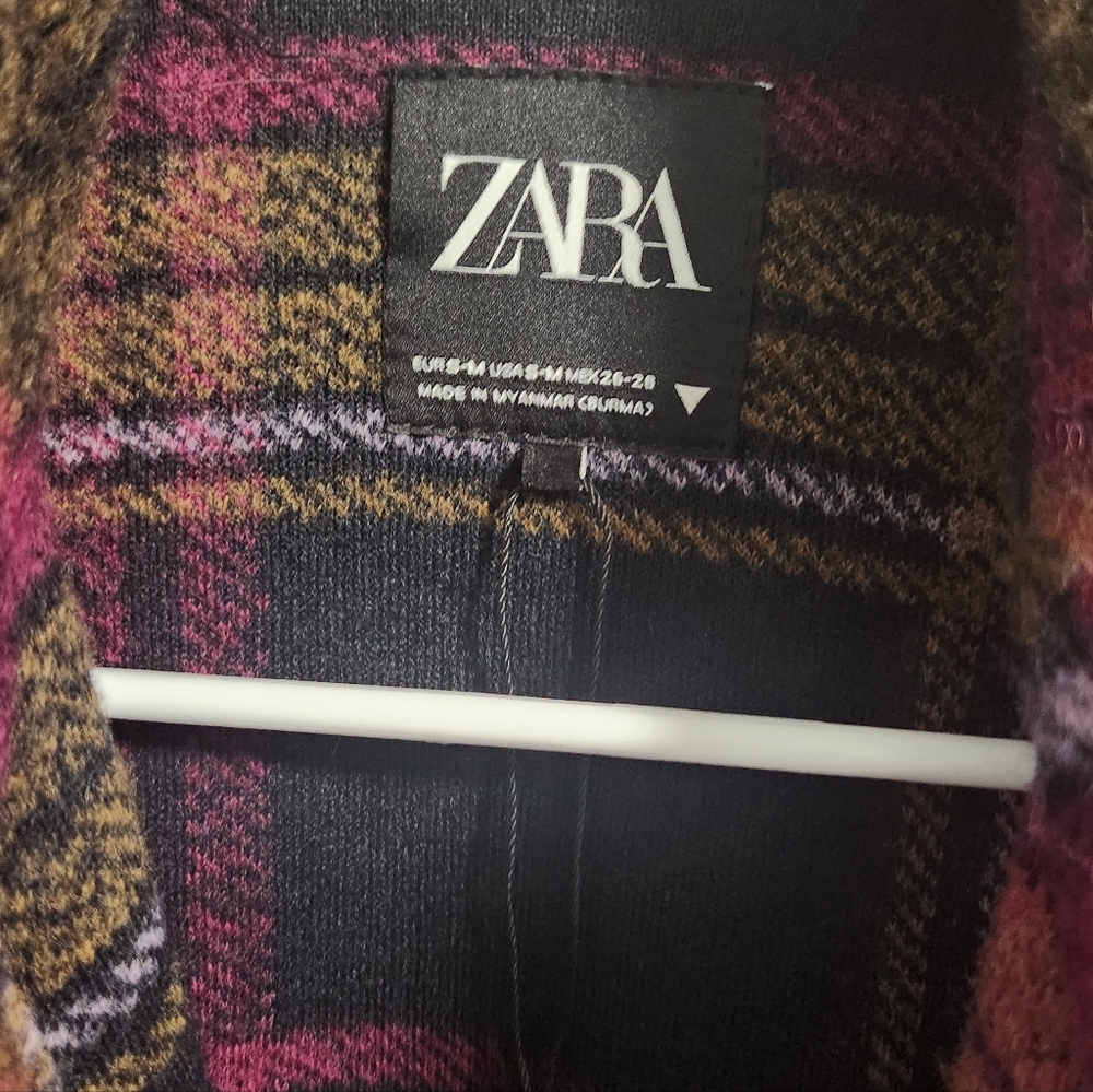 [zara] oversized blogger favorite plaid shacket.  S-M - Picture 6 of 14